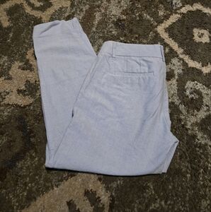 J.Crew womens blue dress pants cropped Capri size 00